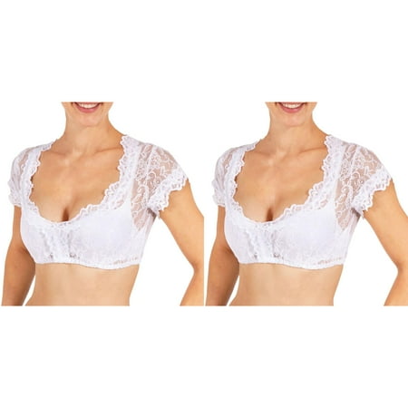 Wijhcboe 2 Pack Women s Short Sleeve Christmas Pajamas for Couples For Oktoberfest Blouse Black Elegant Dirndl Blouse Lace Dirndl For Oktoberfest Blouse Sexiest Lingerie for Women for Sexy Long Wome