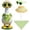 Green, variant on ZhangC Mini Desk Goose Outfits, 7 Inches Mini Desk Goose Clothes with Straw Hat & Heart Sunglasses, Cute Decor Accessories for Desk Geese or Duck Statue for Summer(Sunflower)