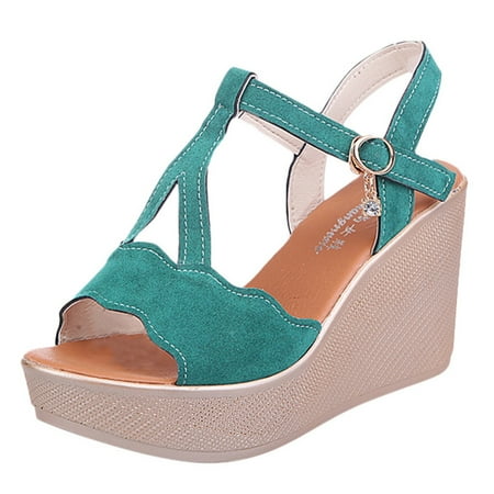 

gvdentm Platform Sandals And Sandals Heels Summer Peep Platform Spring Toe High Fashion Women Women Fit Flops Sandals