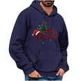 thumbnail image 2 of EchfiProm Mens Hoodies with Pockets Blue Pullover Graphic Merry Christmas Hooded Xmas Sweatshirt for Men M, 2 of 4