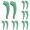 Green, variant on PPKVUFD Eyeglass Ear Grips, 10Pcs(5Pairs) Anti-slip Holder, Silicone Ear Hook, Glasses Ear Grip Sleeve Retainer for Sports, Sunglasses, Reading Glasses