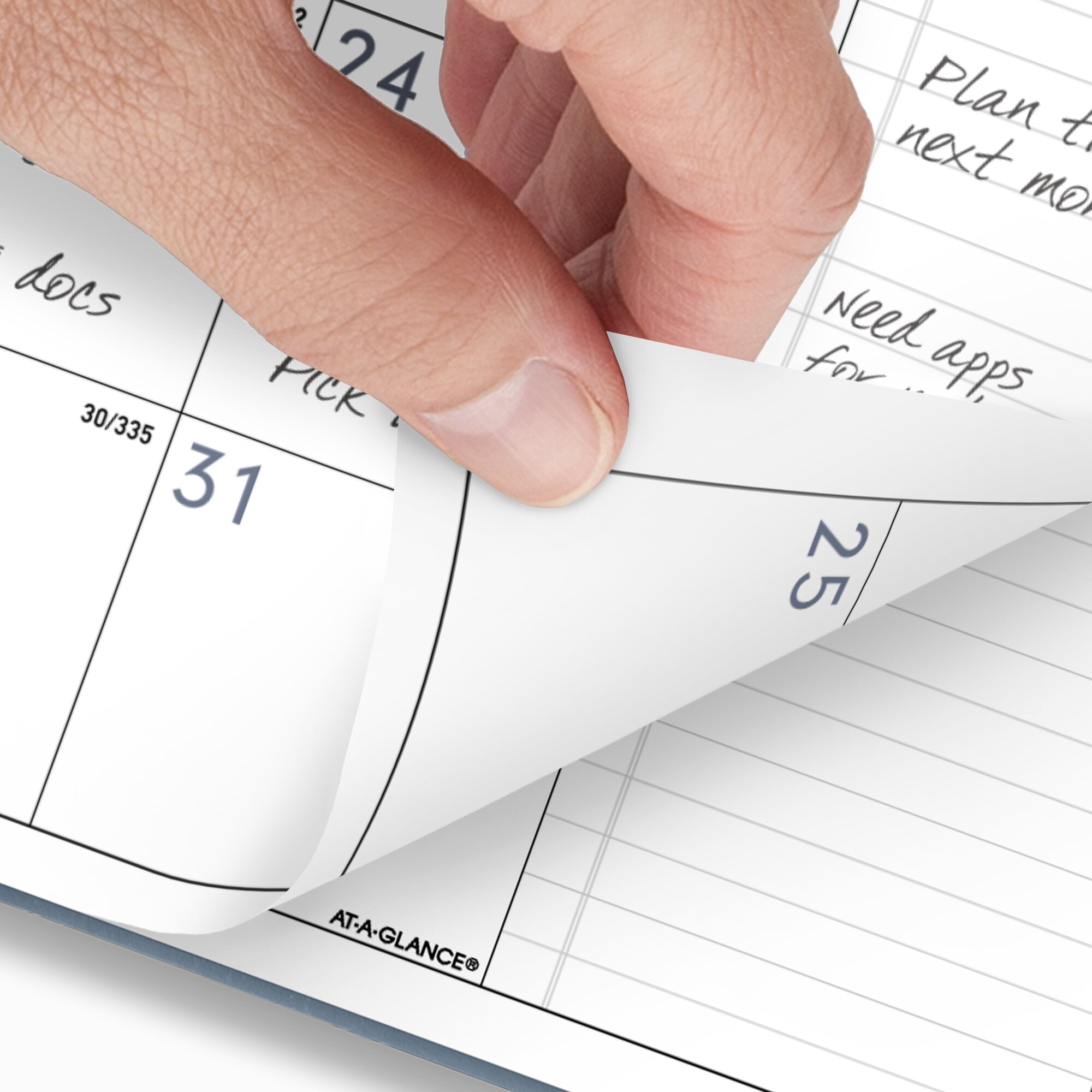 AT-A-GLANCE Contemporary 2026 Monthly Planner Drizzle Large 9 x 11 - Weekly