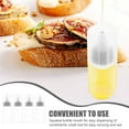 thumbnail image 2 of LEORX 4Pcs Black Portable Sauce Bottles for Picnic and Salad with Measurement Scale, 2 of 7