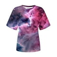 thumbnail image 5 of 2025 Summer Tops for Womens Trendy Going Out Basic Tees Plus Size Crewneck Tshirts Dressy Casual Short Sleeve T Shirts Tie Dye Tunic Top Loose Comfy Blouses, 5 of 6