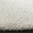 thumbnail image 4 of SAFAVIEH Santa Monica Chelsey Solid Shag Runner Rug, White, 2'3" x 7', 4 of 7