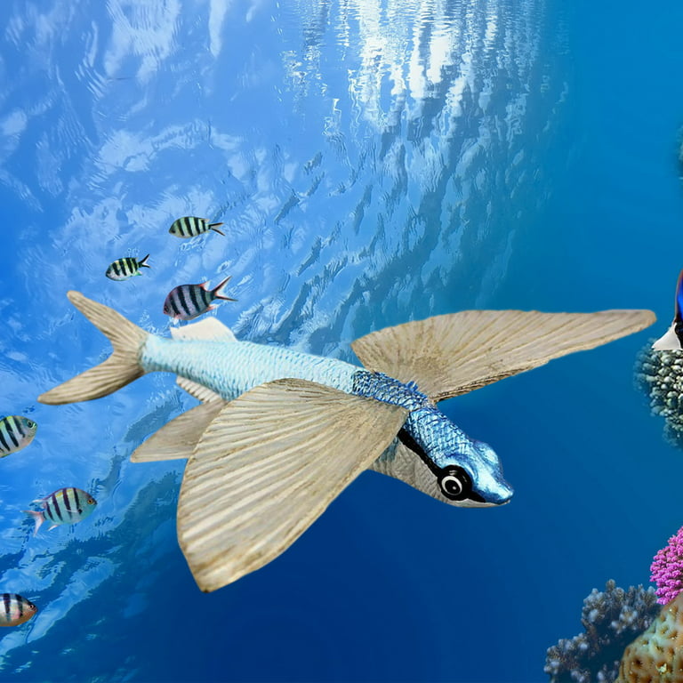 High Simulation Flying Fish Animal Model Marine Organism