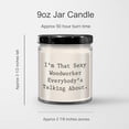 thumbnail image 3 of Woodworker Gifts - I'm That Sexy Woodworker Everybody's Talking About., 9oz Vanilla Soy Candle for Men, Women, Family, Friends from Birthday, Unique Wooden Gift, 3 of 3
