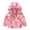 Hot Pink, variant on Edvintorg 2-8Years Girls Windproof Hooded Jacket Cute Cartoon Graphic Prints Zipper Coat Kids Spring Fall Clothes Children Windbreaker Outerwear
