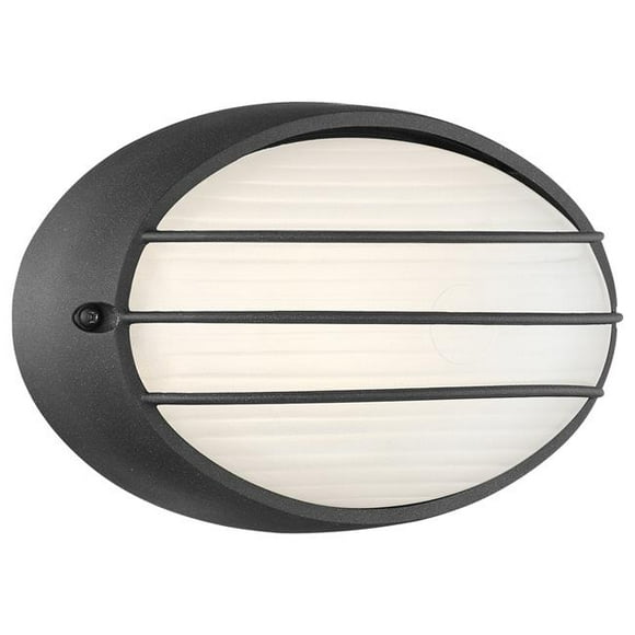 Access Lighting 20280LEDDMG-BL-OPL Cabo Lumière LED Extérieure à Cloison Noire, Opale