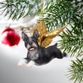 thumbnail image 6 of Design Toscano Honor the Pooch: Boston Terrier Holiday Dog Angel Ornament, 6 of 7