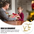 thumbnail image 6 of WHAMVOX 4Pcs Tabletop Accessories Elk Adornment Home Decor Deer Statue 2.08X1.96X0.70Inch, 6 of 8