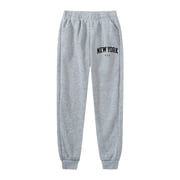 Boys Size 12 Pants Boys Fleece Pants Boys Fleece Athletic Sweatpants Kids Active Jogger Pants Running Jogging Pants with Pockets Light Gray 10-12 Years