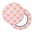 thumbnail image 7 of Uemuo Rabbit And Carrot Pattern Round Bar Stool Seat Covers Washable Stool Cushion Slipcover Elastic Bar Chair Covers-12 inch, 7 of 7