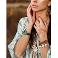 thumbnail image 5 of Wearlizer Boho Turquoise Strap Compatible with Apple Watch Band 42/41/40/38/46/45/44/49mm for Women, Western Leather Strap for iWatch Ultra Series SE/10/9/8/7/6/5/4/3/2/1, 5 of 6