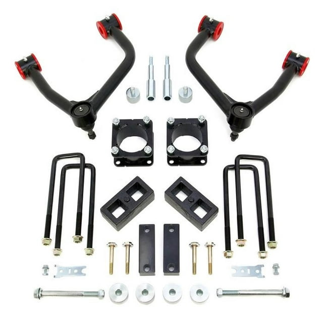 Fits 2007-2021 Toyota Tundra ReadyLIFT Lift Kit Suspension 69-5475 SST Series; 4 Inch Front Lift; 2 Inch Rear Lift; Black Components