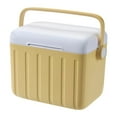 thumbnail image 2 of Nevera portátil con aislamiento, versátil, para conservar el frío y el calor, ideal para el envío de alimentos y barbacoas domésticas. Amarillo crema, 2 of 8