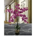 thumbnail image 2 of Nearly Natural Phalaenopsis Liquid Illusion Silk Flower Arrangement, Dark Pink, 2 of 2