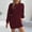 Wine, variant on FDGIU Women's Oversized Knit Sweater 2025 - Chunky Solid Color Crew Neck Pullover, Warm Winter Fall Top, Cozy Casual Loose Fit