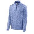 thumbnail image 5 of Sport-Tek PosiCharge Electric Heather Fleece 1/4 Zip Pullover-XS (True Royal Electric), 5 of 6