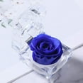 Real Preserved Roses i Clear Rig Box, Cut Eterity Flower That Lasts