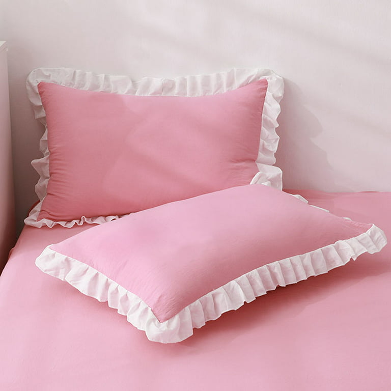 Jolie Ruffled Standard Pillow Case Set of 2 21x26+4 VHC Brands
