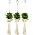 thumbnail image 4 of SPRING PARK Macrame Plant Hangers Indoor Hanging Planter Basket Decorative Flower Pot Holder Jute Rope for Indoor Outdoor Home Decor, 4 of 7