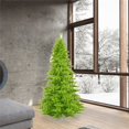 thumbnail image 2 of Vickerman 6.5' Lime Fir Artificial Christmas Tree with 600 Aqua LED Lights, 2 of 3