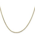 thumbnail image 3 of 14k Yellow Gold 18 Inch 1.65mm Cable Chain Necklace Pendant Charm Round Link, 3 of 9
