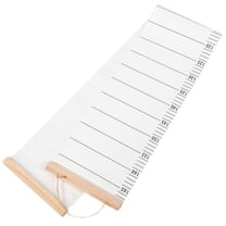 HONITANO 1Set White Height Ruler for Wall Childrens Growth Marker Portable Storage 59x7.9in