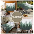 thumbnail image 6 of Green Ombre Large Tapestry for Bedroom Wall Hanging Tapestry,Primeval Forest Modern Abstract Art Aesthetics Ceiling Backdrop Tapestries Poster Blanket Wall Decor for Teens Room Living Room 86" x 104", 6 of 8