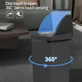 thumbnail image 4 of Tiitstoy 3 Gallon Kitchen Automatic Garbage Can, Black, 4 of 6
