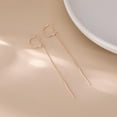 thumbnail image 3 of Solid 925 Sterling Silver Chain Dangle Earrings Tassel for Women Teens Long Dangle Earrings Minimalist Threader Earrings, 3 of 12