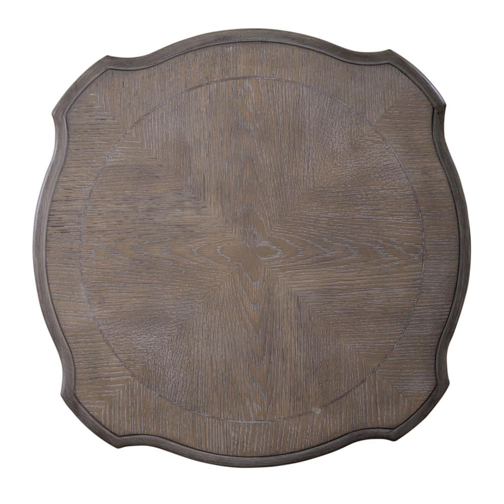 Liberty Furniture Indoor Traditional Oak Round Magnolia End Table, White