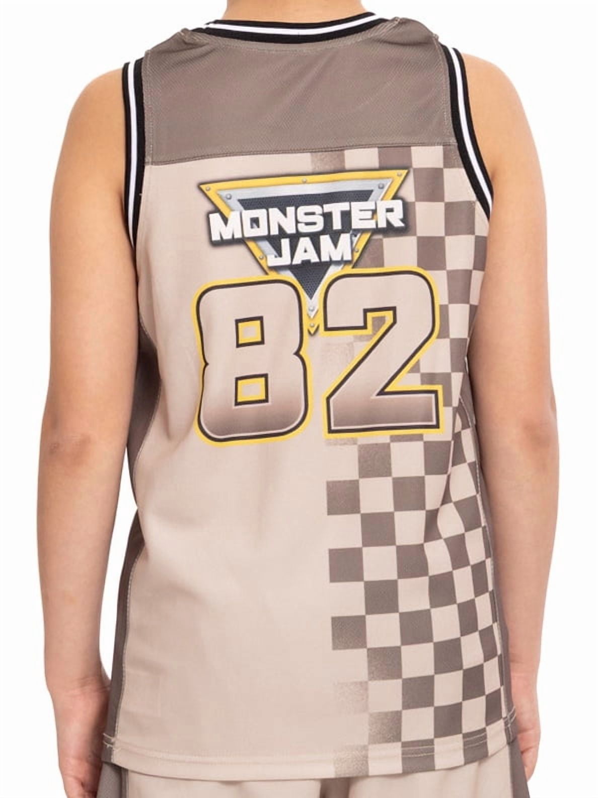 Monster Jam Boys Basketball Jersey and Shorts Set, 2-Piece, Sizes 4-12