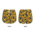 thumbnail image 6 of Goofa Sunflowers Printed Women 2 in 1 Running Shorts,Quick Dry Athletic Workout Shorts,High Waisted Athletic Shorts with Liner Pockets-Large, 6 of 9
