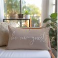thumbnail image 3 of Farmhouse Throw Pillow Cover 12x20 Inch Be Our Guest Pillow Cover Beige Cozy Relax Decorations Lumbar Decorative Pillow Case for Home Guest Room Bedroom Essentials Couch Sofa Bed Decor, 3 of 6