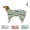 Green, variant on Dog Bathrobe Drying Towel, Pet Quick Dry Striped Towel Robe with Adjustable Strap, Super Absorbent Microfiber Drying Coat, Warm Keeping Dogs Cats Bath Supplies for Puppy Medium & Large