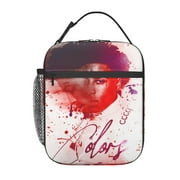 YoungBoy Never Broke Again Colors Lunch Bag Portable Insulated Tote Bento Bag School Office Picnic Cooler Thermal Handbag For Adult Teens Kids