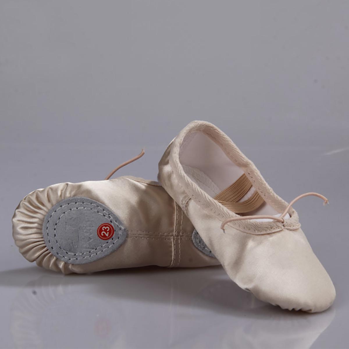 HAWEE Ballet Shoes, Satin Ballet Slippers Flats Professional Performa Dance Shoe for Girls Ballet Yoga Practice Dance Shoes - image 5 of 6