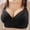 Black, variant on Azrian Plus Size Bras,Woman's Fashion Plus Size Wire Free Comfortable Push Up Bra Underwear