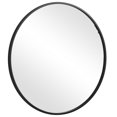thumbnail image 2 of Benjara BM239320 37 in. Round Shape Sleek Frame Mirror, Black, 2 of 5