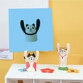 thumbnail image 3 of OUSITAID Cochon Dessin Animé Chat Frog Panda Chien Mini Poupée en Résine Jouet de Bureau à Domicile, 3 of 10