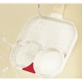 thumbnail image 4 of RV Sartén dos en uno Maifanshi, sartén para huevos antiadherente de fondo plano, mini sartén para cocina, sartén para bistec (blanco de dos agujeros) brillar  Electrónica, 4 of 5