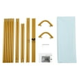 thumbnail image 6 of TOOL1SHOoo Wedding Pole Bracket with Pull Rod and Elastic Cloth Cover,Metal Stand Kit for Wedding/Ceremony/Party Decoration,3.28*6.56ft,Gold,Blue, 6 of 12
