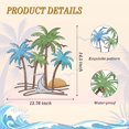 thumbnail image 2 of Arte de Pared de Metal con Motivo de Playa Tropical OYEFLY Decoración para Exterior, 2 of 8