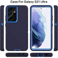 thumbnail image 6 of Entronix Heavy Duty Case Designed for Samsung Galaxy S22 Ultra Shockproof Triple Layer Rugged Case (Blue), 6 of 7