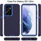 thumbnail image 4 of Entronix Funda Resistente para Galaxy S21 Ultra, Triple Capa a Prueba de Golpes y Protección contra Caídas, Azul, 4 of 7