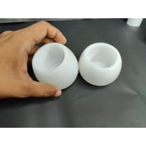 S.Scraftx Set of 2 Alabaster Stone Tealight Candle Holders
