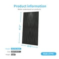 thumbnail image 4 of Art3d 6-Pack 47.2 "x23.6" PVC 3D Wall Panels Cum 2ftx4ft Drop Ceiling Tile, 3D Textured Wavy Wall Paneling-Black, 4 of 7