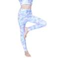 thumbnail image 5 of GYRATEDREAM Toddler Girls Full-Length Active Leggings,Girls Quick-Dry High Waist Printed Leggings Yoga Pants, 5 of 6